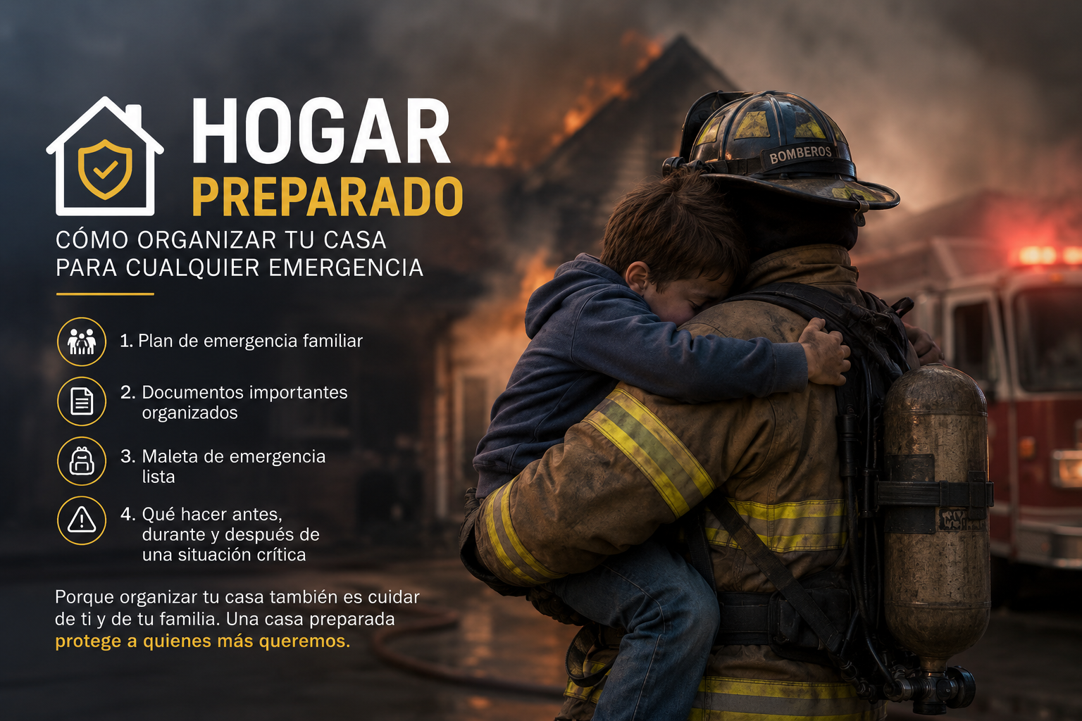 Hogar preparado: cómo organizar tu casa para cualquier emergencia
